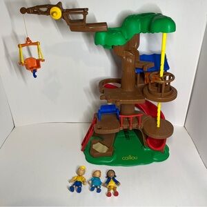 Vintage Caillou Treehouse Playset 2002 Rosie Clementine Action Figure Incomplete